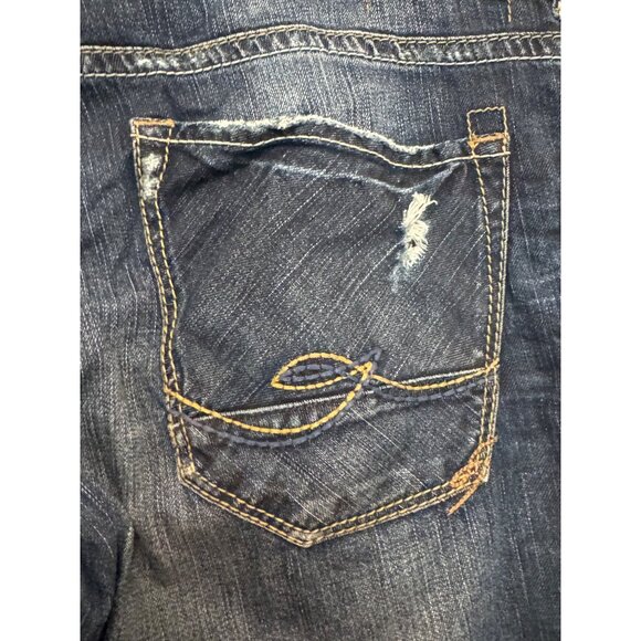 Silver Jeans Co. Konrad Men’s Distressed Denim Jeans W38/L32 Mid-Rise Straight-L - Picture 9 of 9